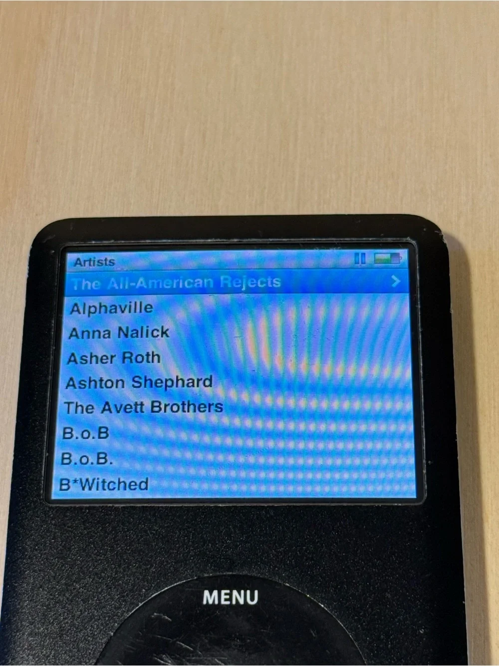 iPod Model:A1136 6thGen 80GB Blk Bad Battery For-Parts/Repair Read Info!